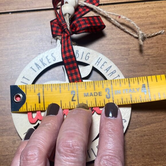 Teacher Gift Wooden Christmas Ornament - Picture 4 of 4